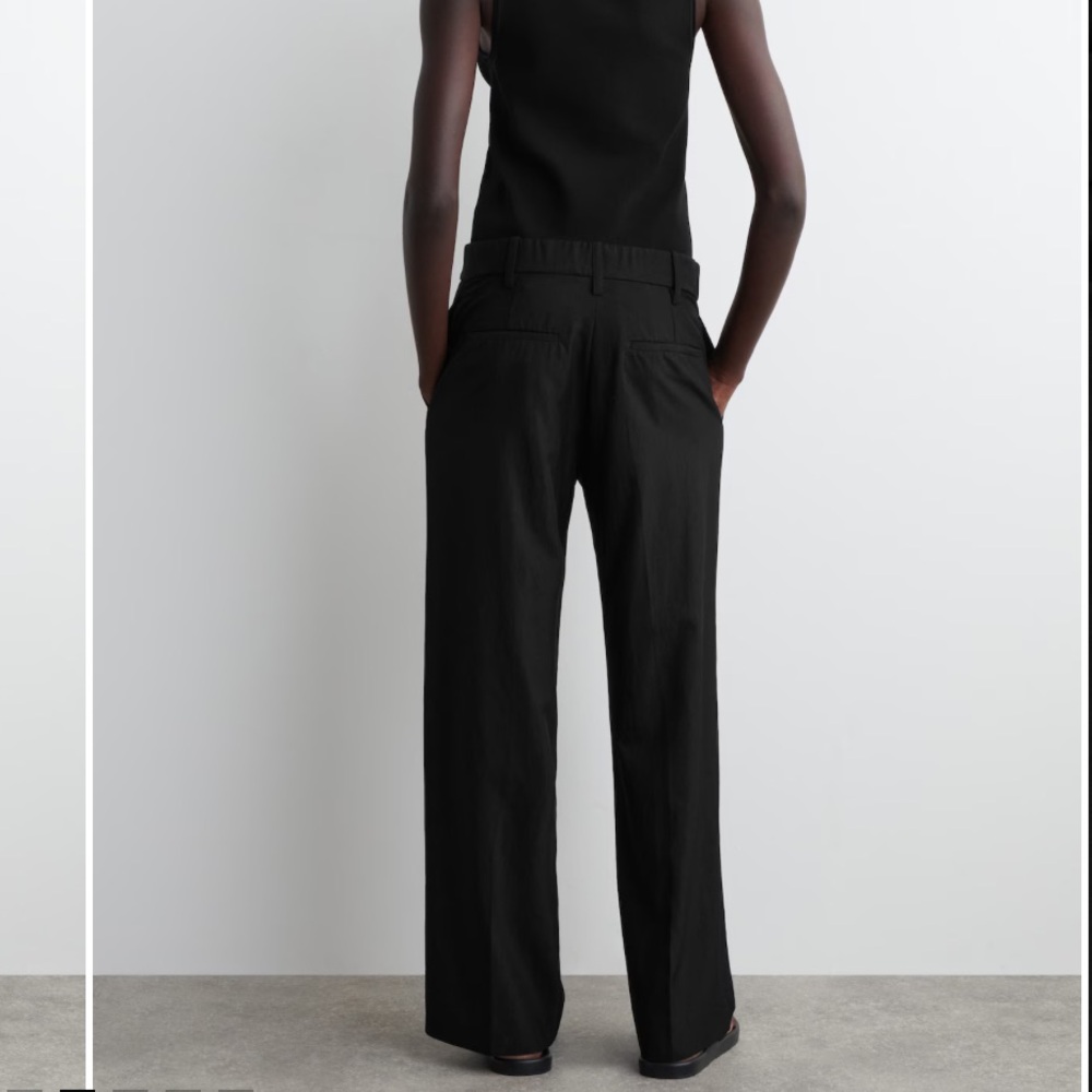 COS Black Drawstring Pants - Picture 3 of 6